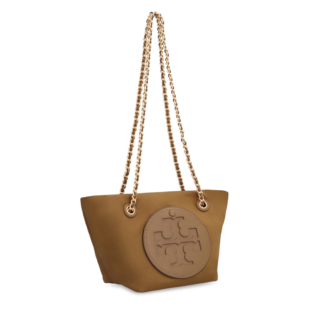 TORY BURCH Kleine Nylon Messenger Tas Brown Dames