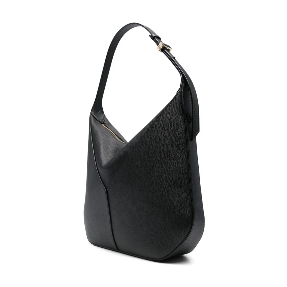 Valextra Zachte Vivi Kleine Zwarte Tas Black Dames