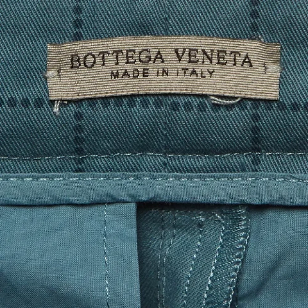 Bottega Veneta Vintage Pre-owned Cotton bottoms Blue Dames