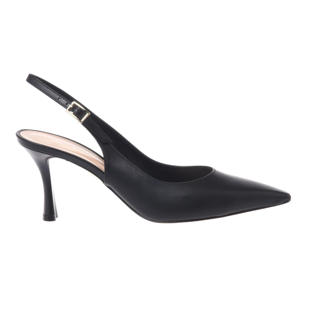 Baldinini Women's Black Pumps, 7 Uk, Leather Slingback Pump