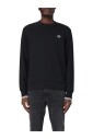 ikonisk-sort-sweatshirt-med-tippet-manchet