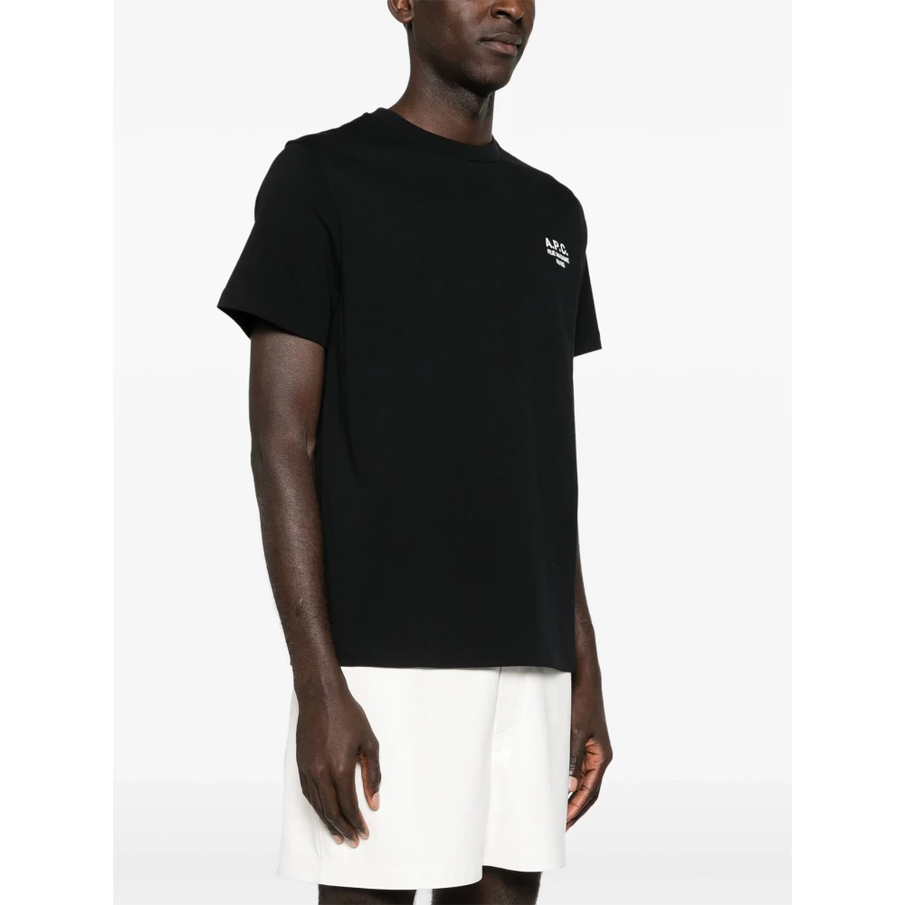 A.p.c. Katoenen T-shirt met Designerscode Black Heren