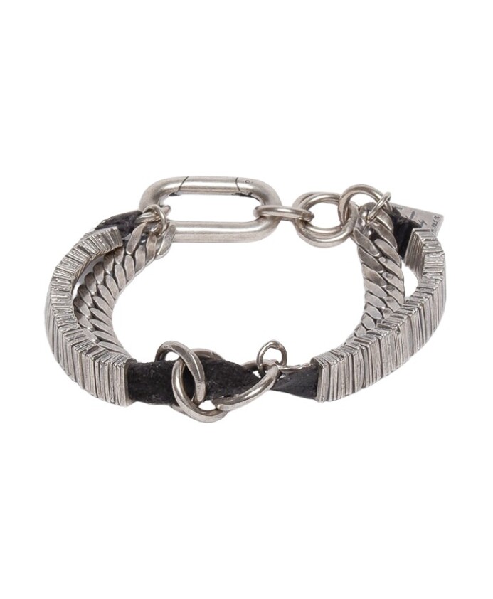silver-leather-bracelet-oval-clasp