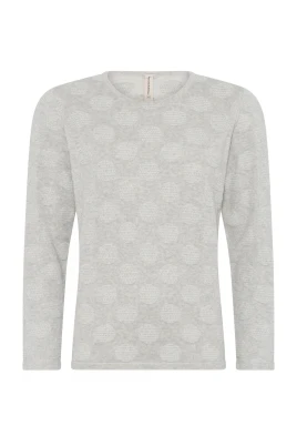 Prickig O-Neck Pullover Blus