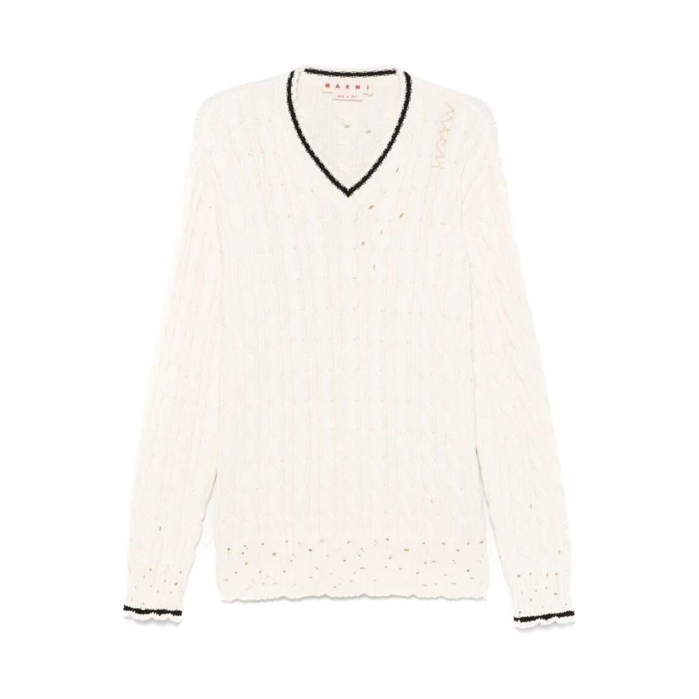 Knitwear > V-neck Knitwear - - Marni - Modalova