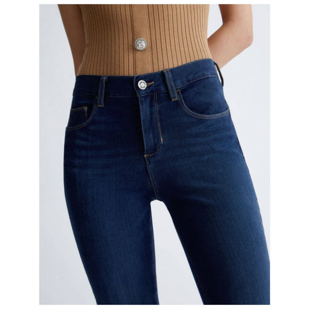 Liu Jo Bootcut Jeans met hoge taille Blue Dames