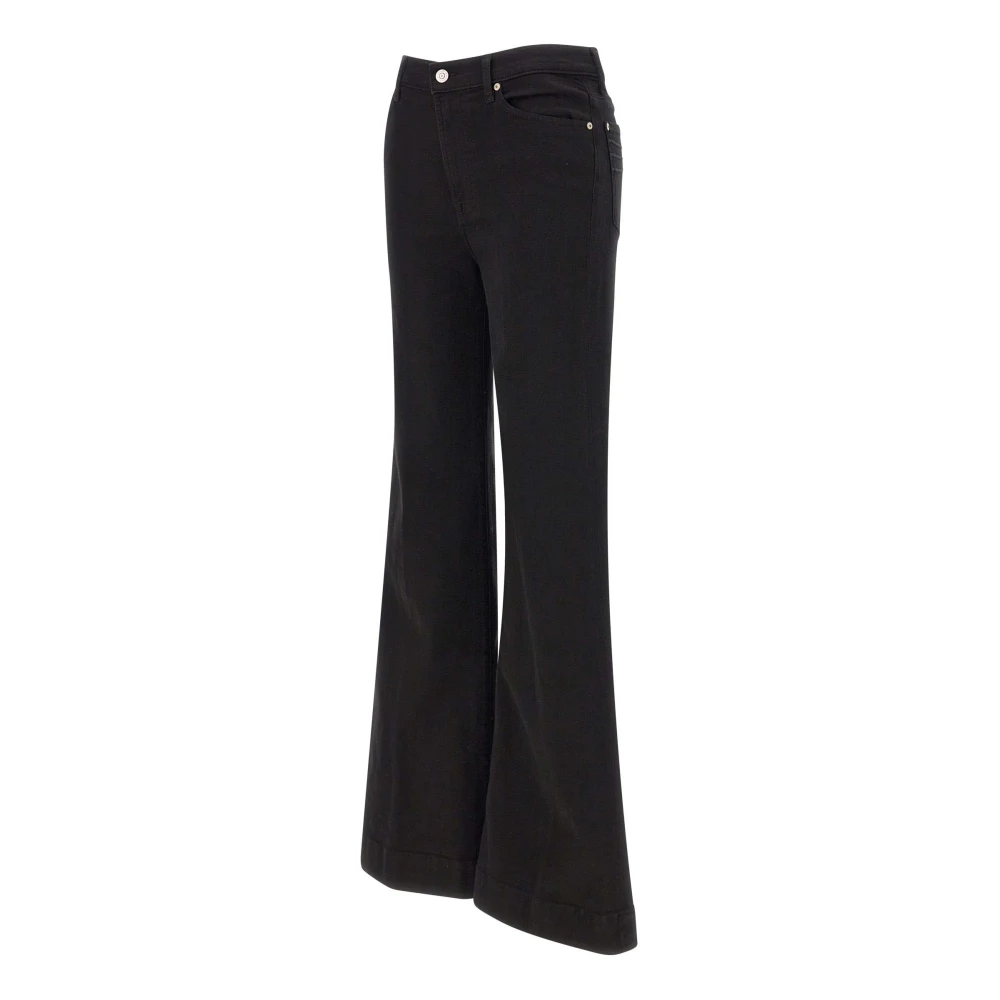 7 For All Mankind Jeans Flare Black Dames