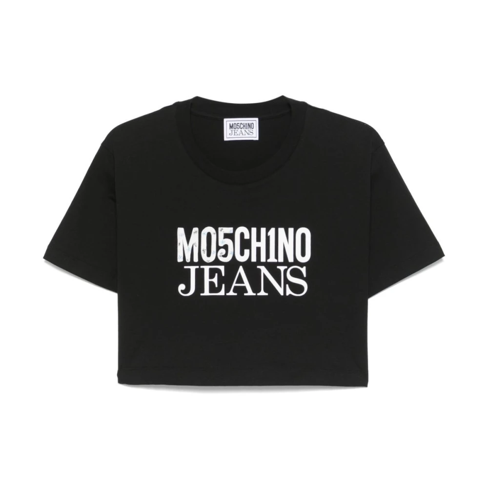 Moschino Zwarte T-shirts en Polos Black Dames