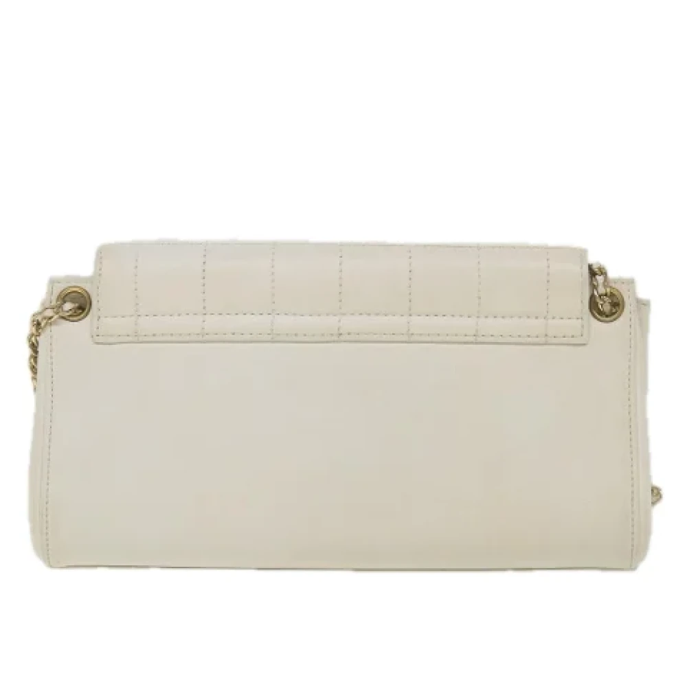Chanel Vintage Pre-owned Leather shoulder-bags White Dames