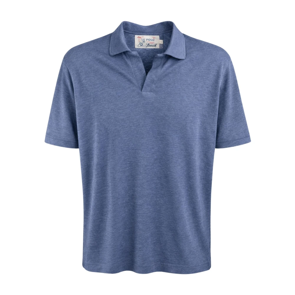 Mc2 Saint Barth Blue Polo Shirts, Male, Xl, Fraser Polo
