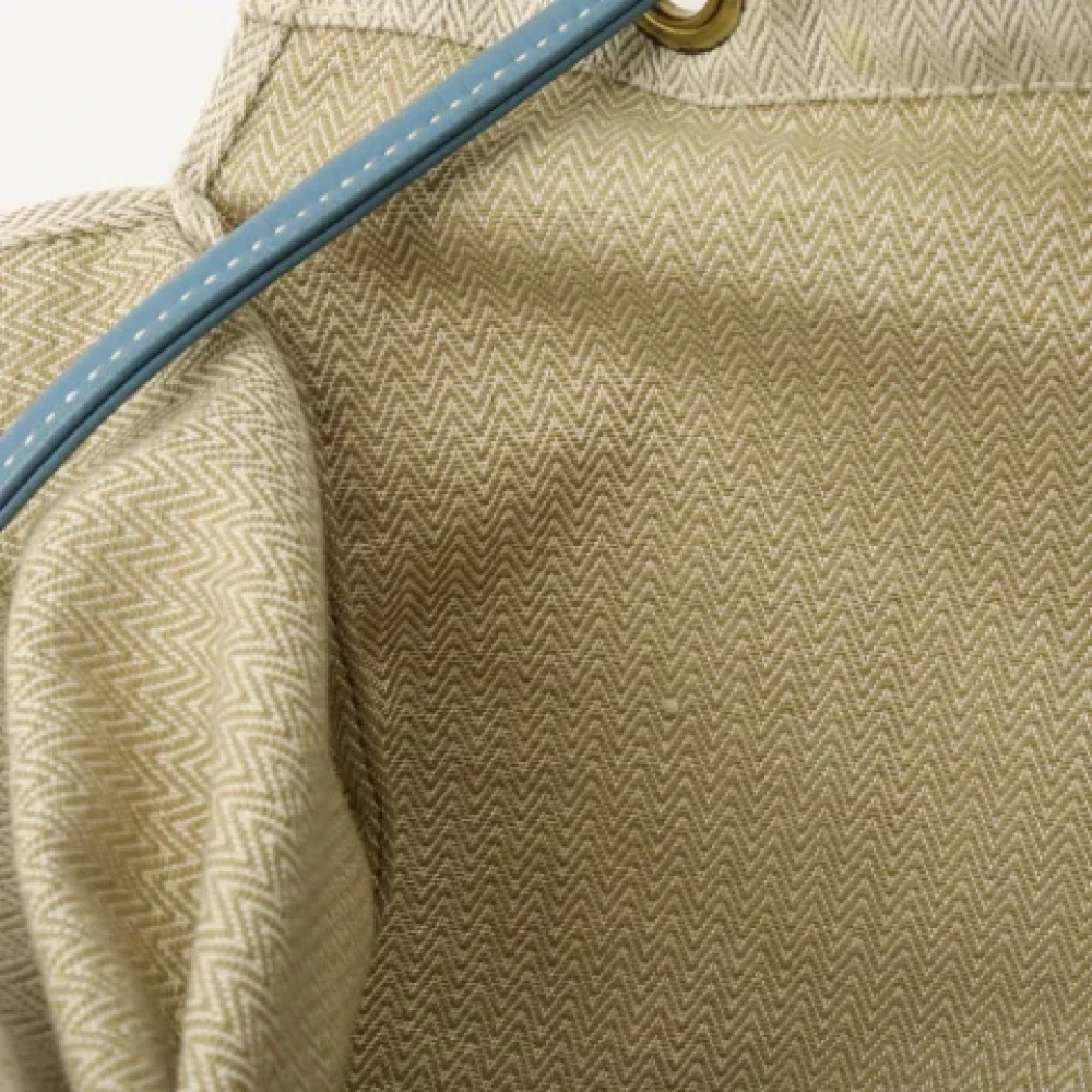 Hermès Vintage Pre-owned Cotton shoulder-bags White Dames