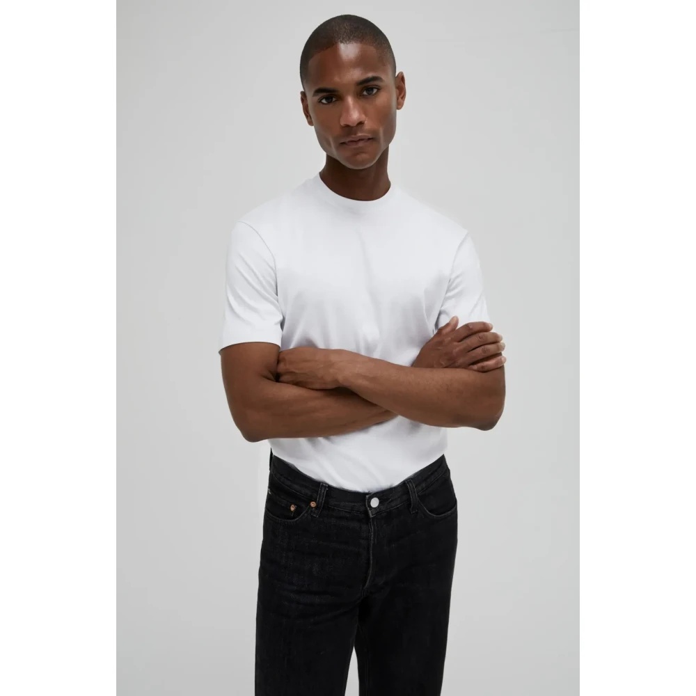 Valenza Interlock Supima T-shirt in wit White Heren