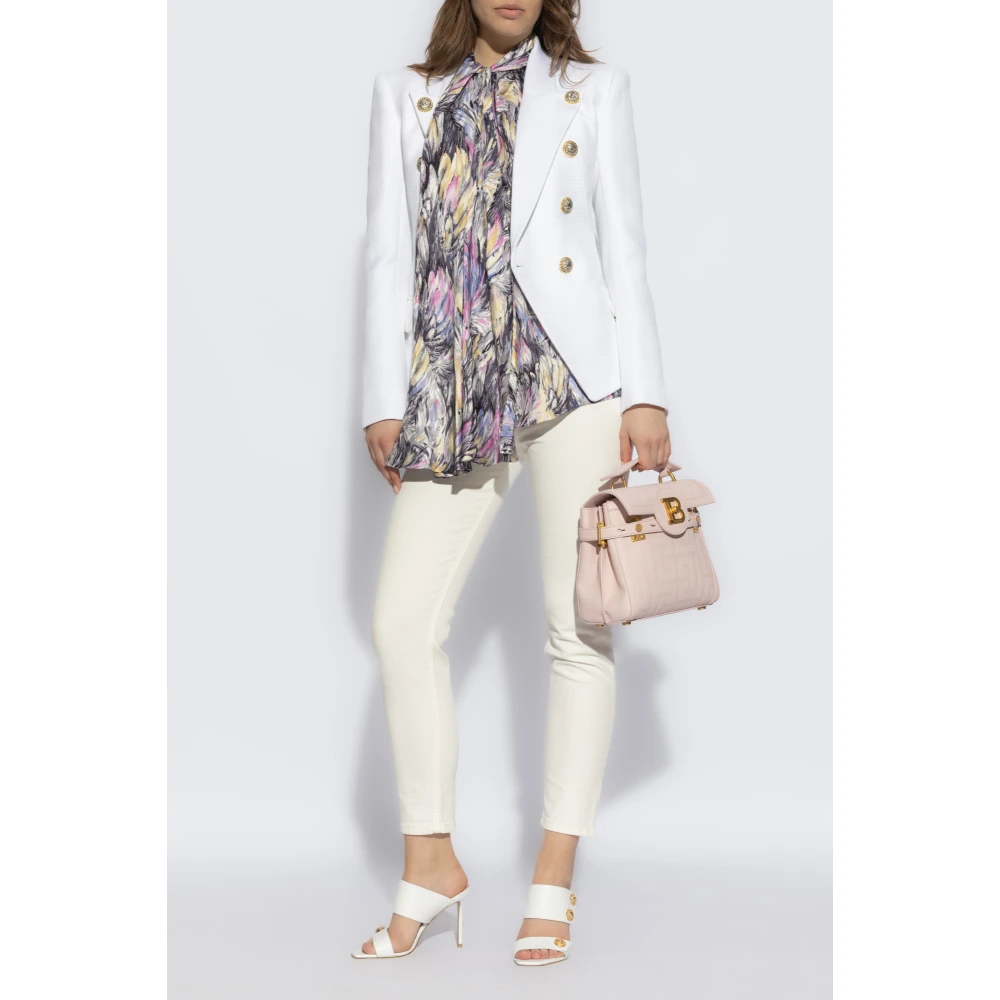 Balmain Blazer met zakken White Dames