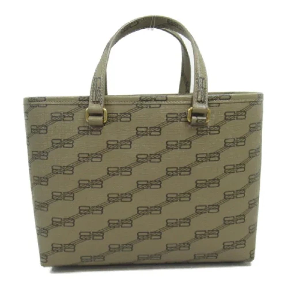 Balenciaga Vintage Pre-owned Fabric shoulder-bags Brown Dames