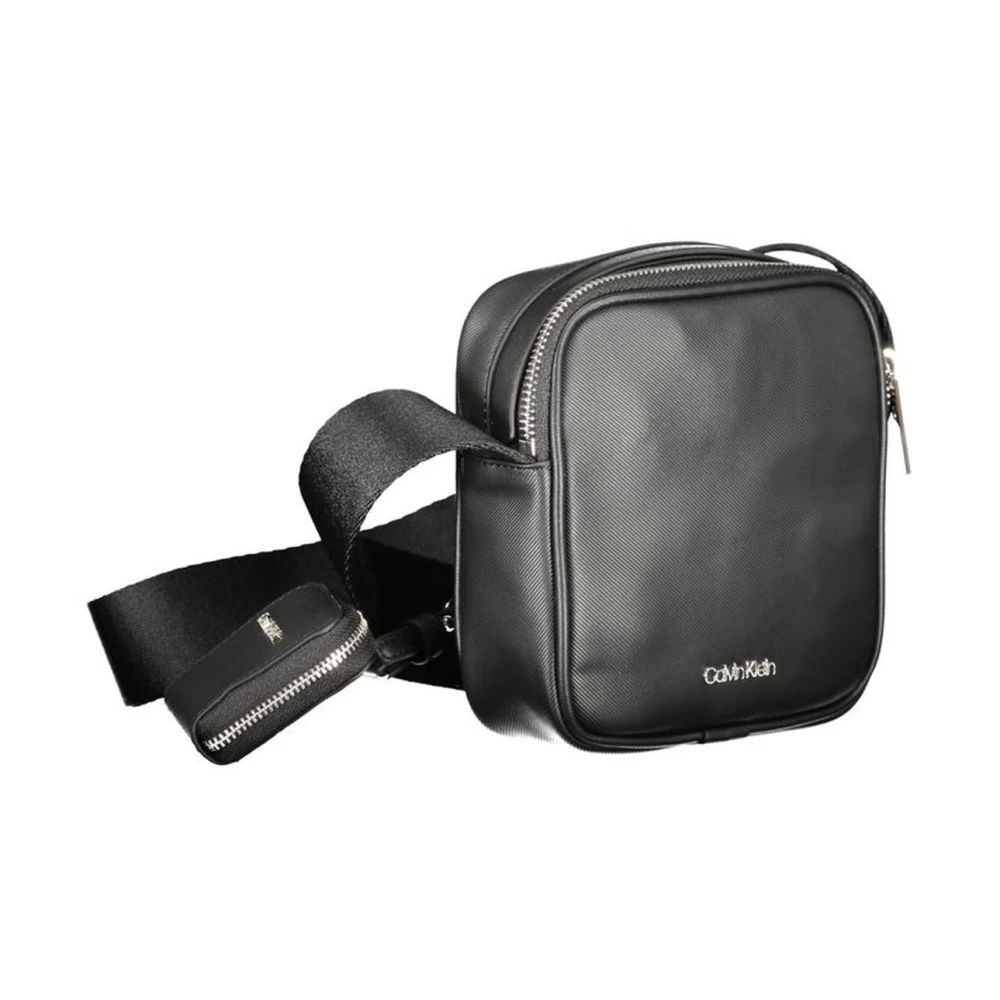 Calvin Klein Monogram Canvas Schoudertas Zwart Black Heren