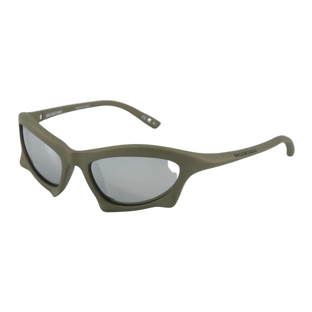 Balenciaga Unisex Gray 1990’S Wrap-Around ‘Bb0229s’ Sunglasses /Gunmetal - Sunglasses - 59 Mm - Accessories