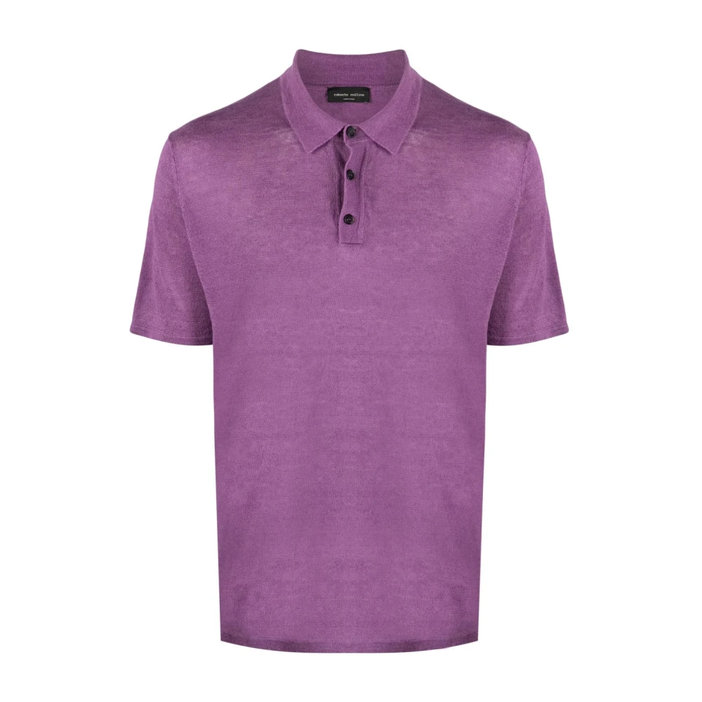 Roberto Collina T-Shirts Purple Heren