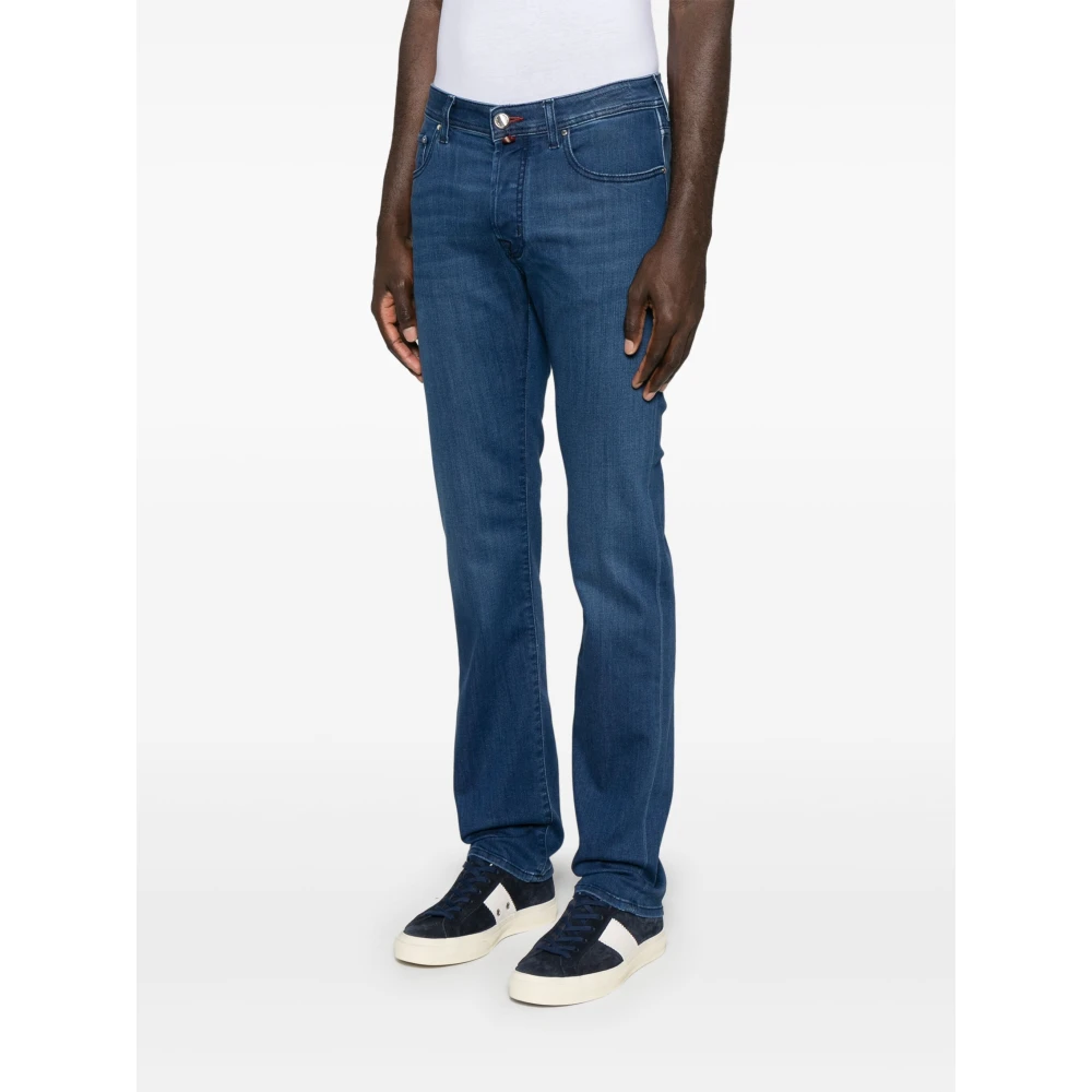 Jacob Cohën Handgemaakte Bard Jeans met Japanse stoffen Blue Heren