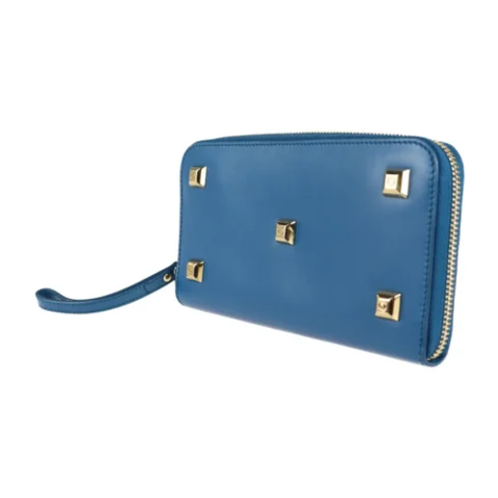 Salvatore Ferragamo Pre-owned Leather wallets Blue Dames