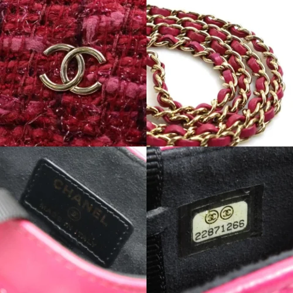 Chanel Vintage Pre-owned Fabric shoulder-bags Pink Dames