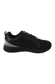 Black Polyester Runner Gisella Sneakers Shoes - Plein Sport