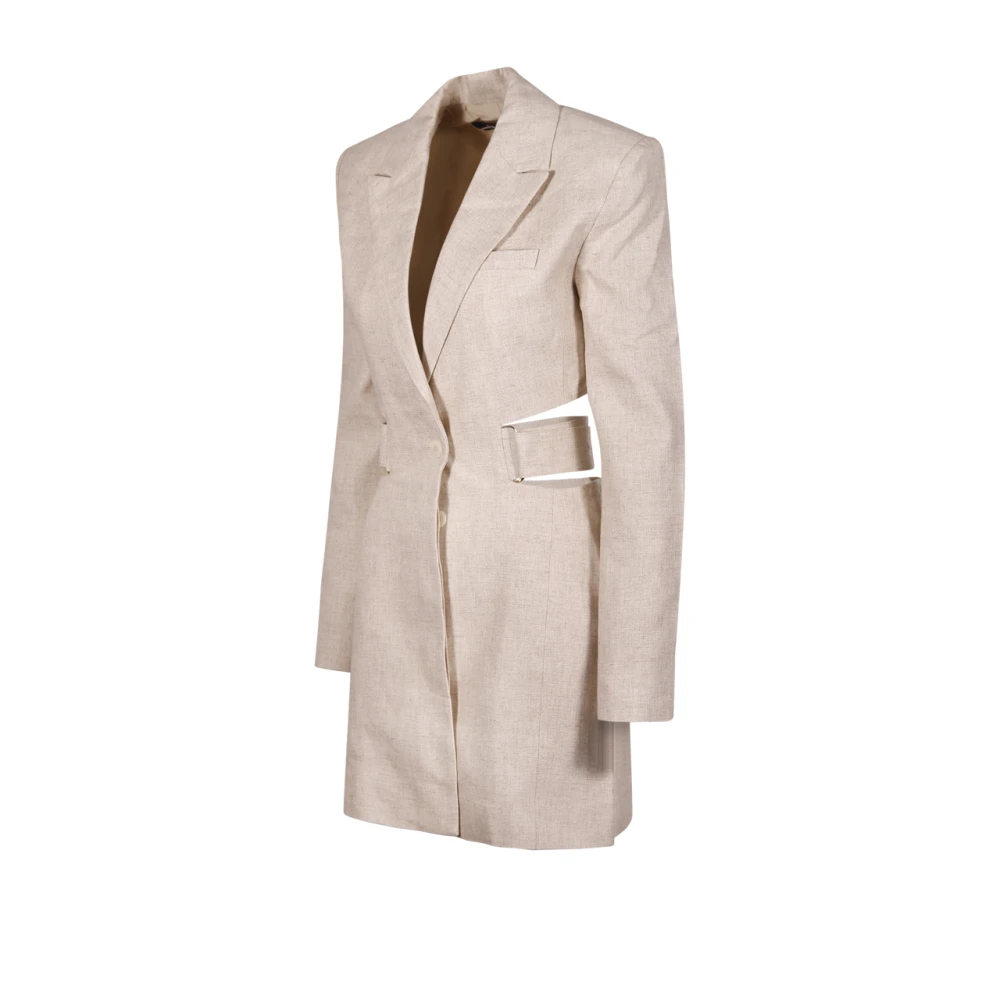 Jacquemus Beige Bari Jacket Beige Dames