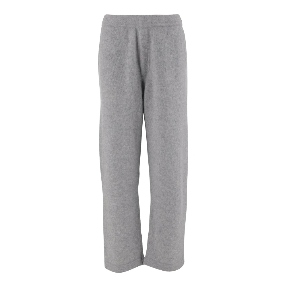 Allude Wol Kasjmier Elastische Taille Broek Gray Dames