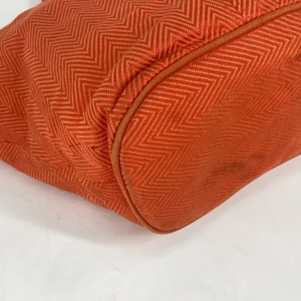 Hermès Vintage Pre-owned Fabric shoulder-bags Orange Dames