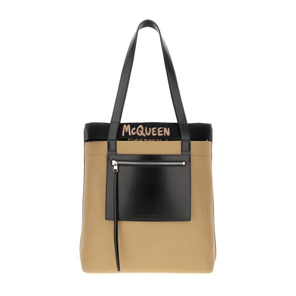 Alexander Mcqueen Men's Beige Shoulder Bags