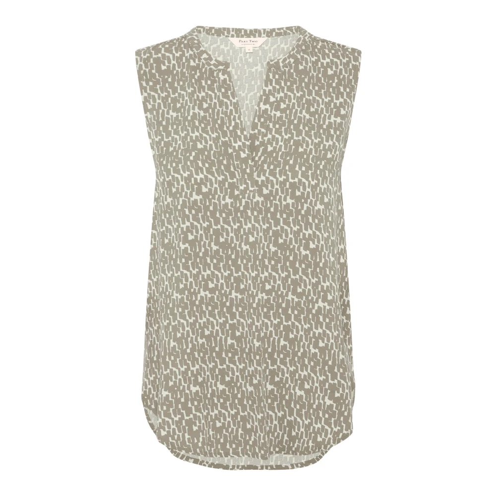 Part Two Sleeveless Tops Beige Dames