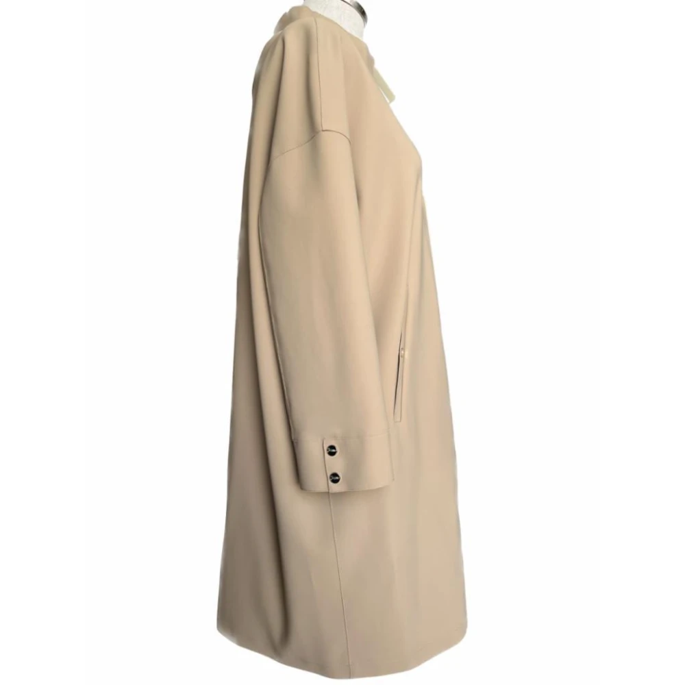 Herno Scuba Stoff Jas Brown Dames