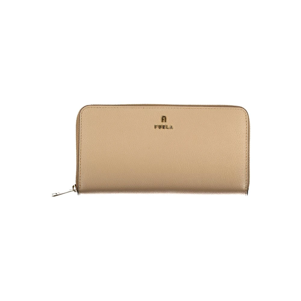 Furla Women's Beige Wallets & Cardholders, One Size, Camelia Xl Zip Around Wallet