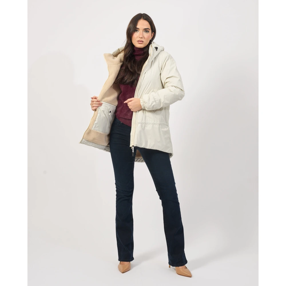 Invicta Ivoor Hooded Winterjas Beige Dames