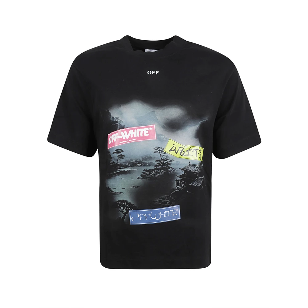 Off White Skate Sticker T-shirts en Polos Black Heren