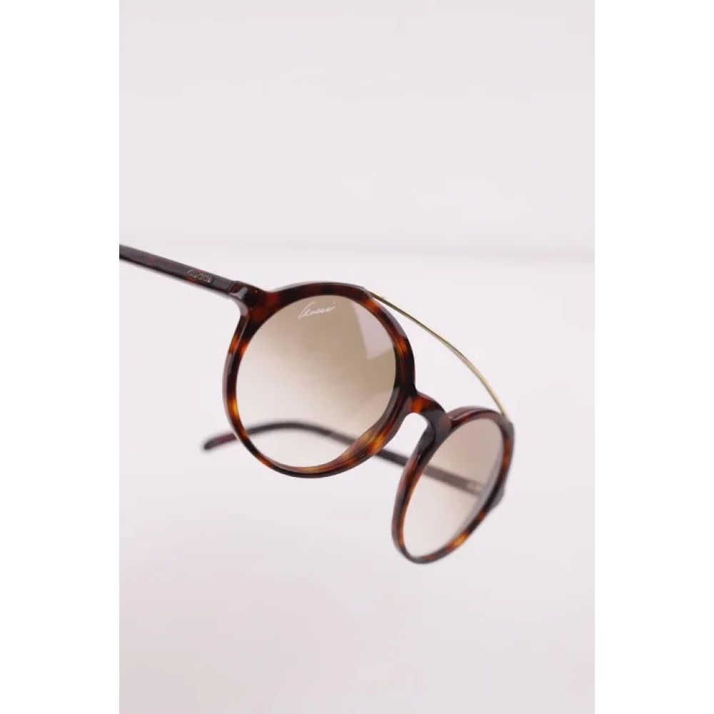 Gucci Vintage Pre-owned Plastic sunglasses Brown Dames