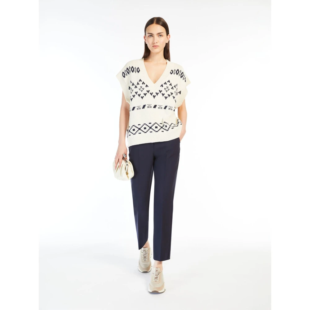 Max Mara Weekend Cady Sigaretbroek Blue Dames