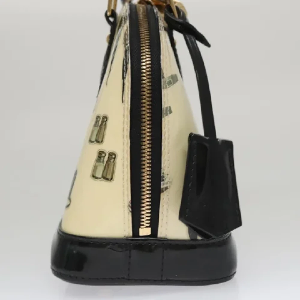 Louis Vuitton Vintage Pre-owned Leather handbags Beige Dames