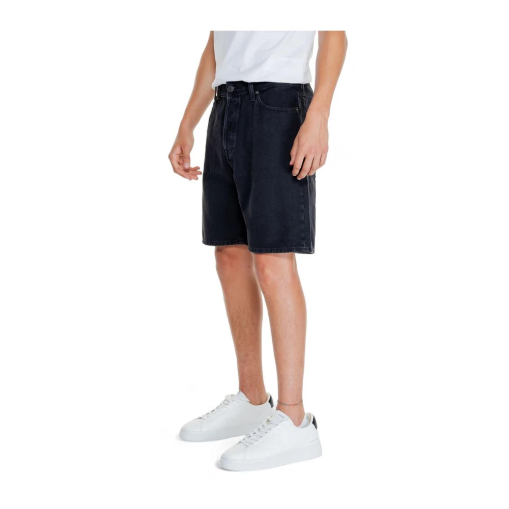 jack & jones Katoenen Bermuda Shorts Collectie Lente Zomer Black Heren