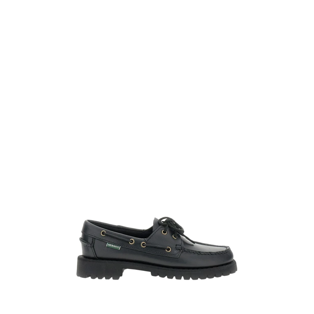 Sebago Ranger Waxy Moccasin - Female - Boat Shoes - Black - 6 Uk - Shoes