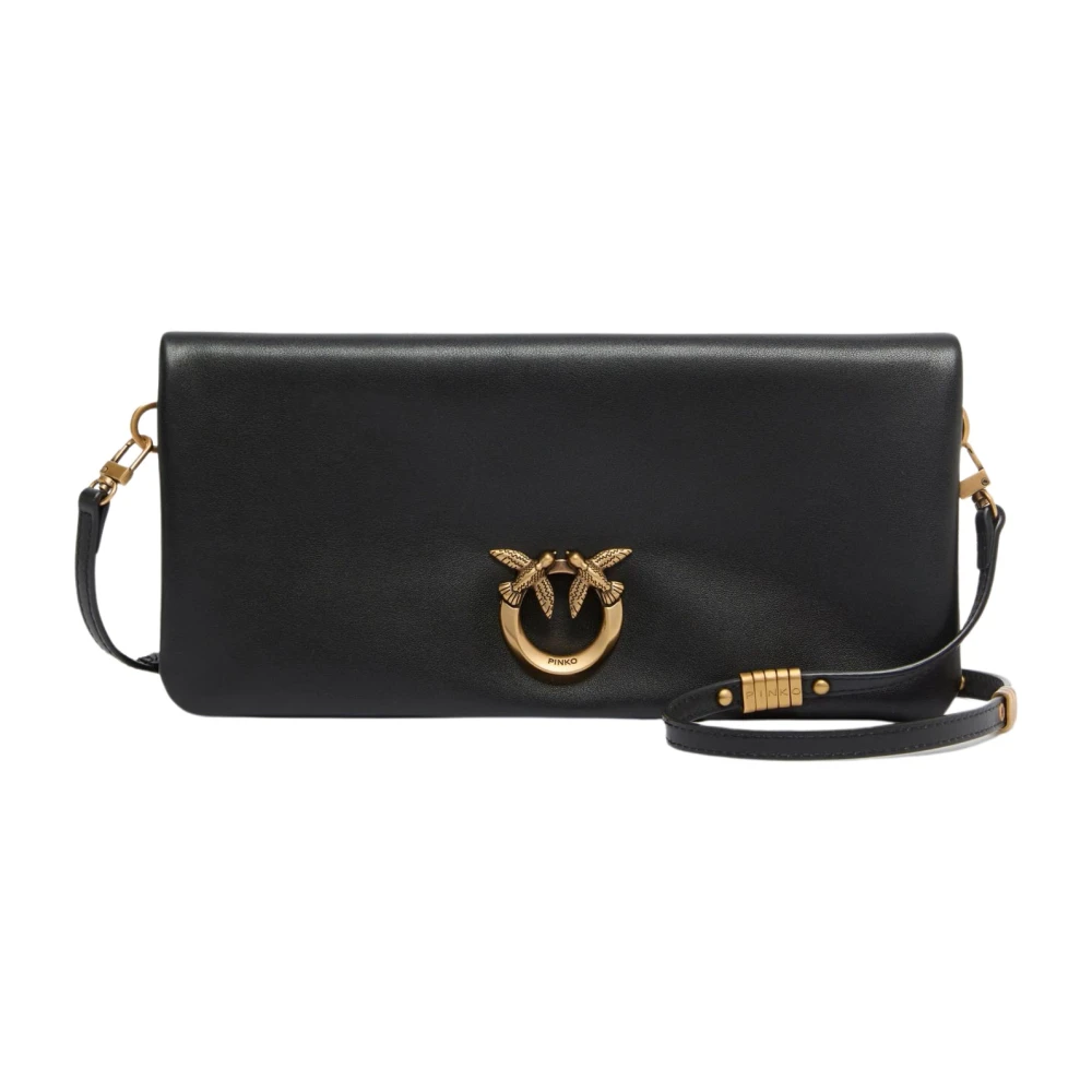 Pinko Women's Black Love Bag Click Soft Horizontal - Shoulder Bags - One Size - Bags