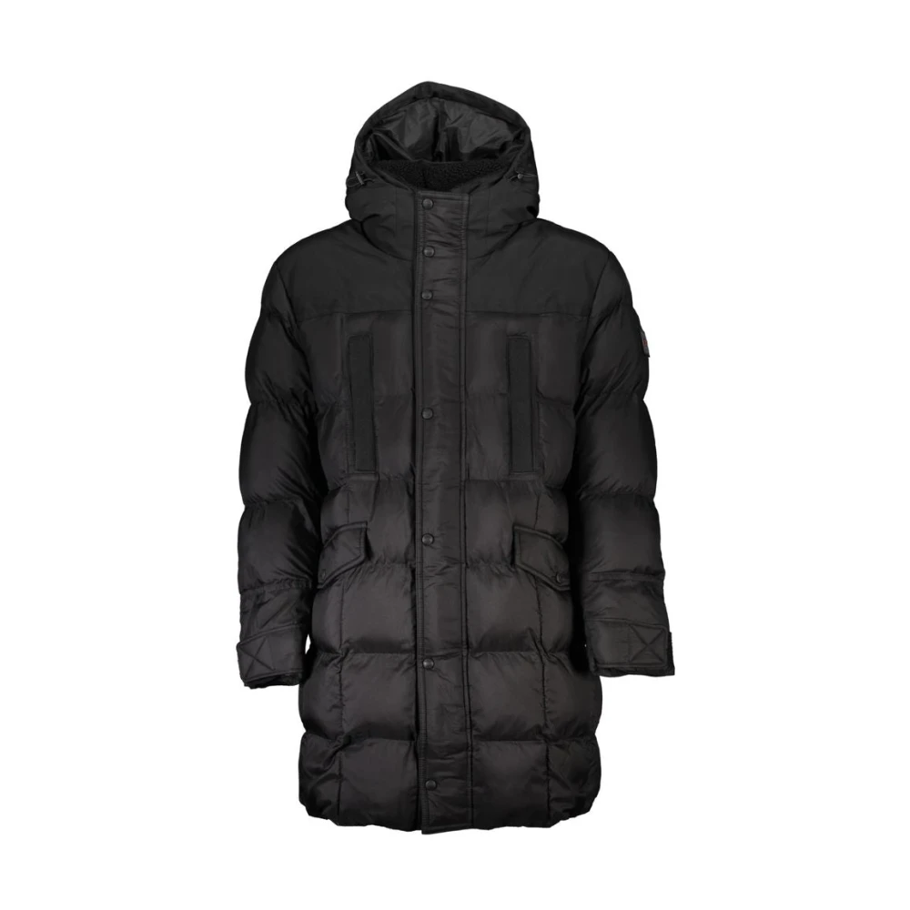 Hugo Boss Zwarte Polyamide Herenjas Black Heren