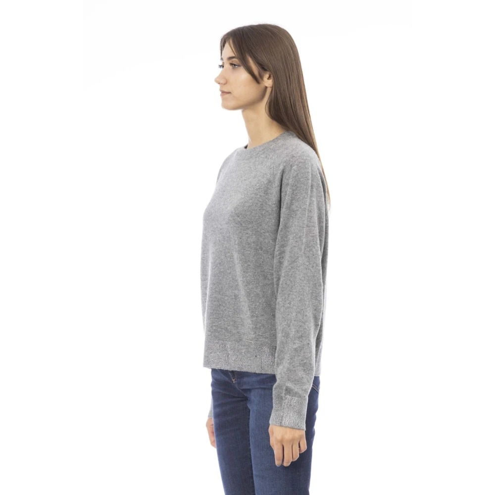 Baldinini Trendy Knitwear Long Sleeve Volterra Gray Dames