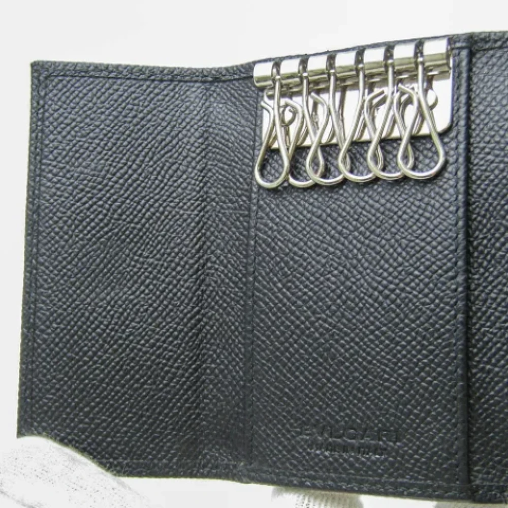 Bvlgari Vintage Pre-owned Leather key-holders Black Dames