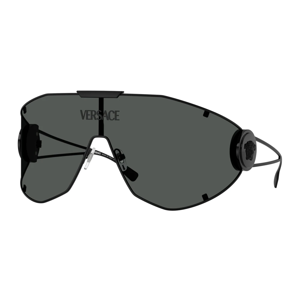 Versace Men's Black Sunglasses,, Stylish Sunglasses In Shade Medium