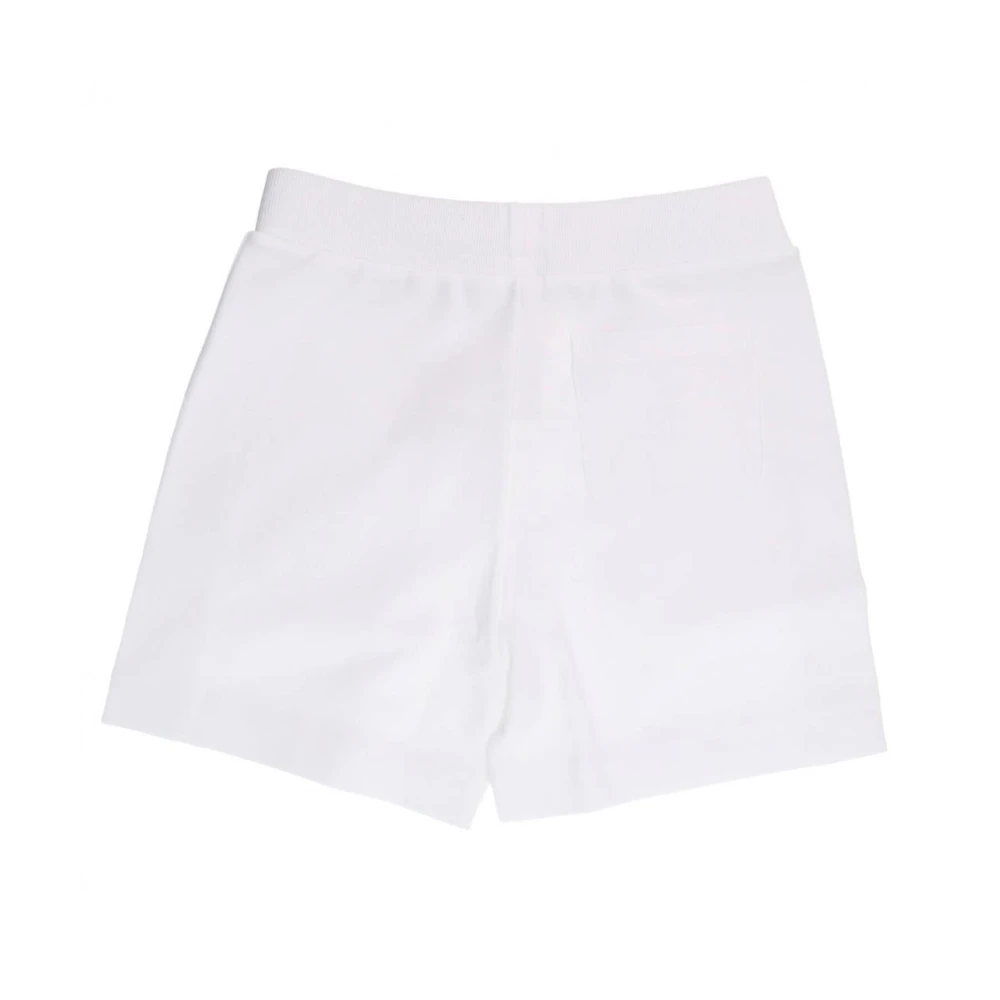 Moschino Witte Katoenen Regular Fit Shorts White Heren