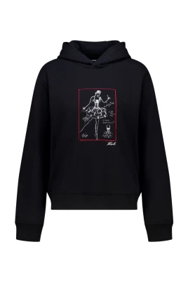 Sportig hoodie med skiss