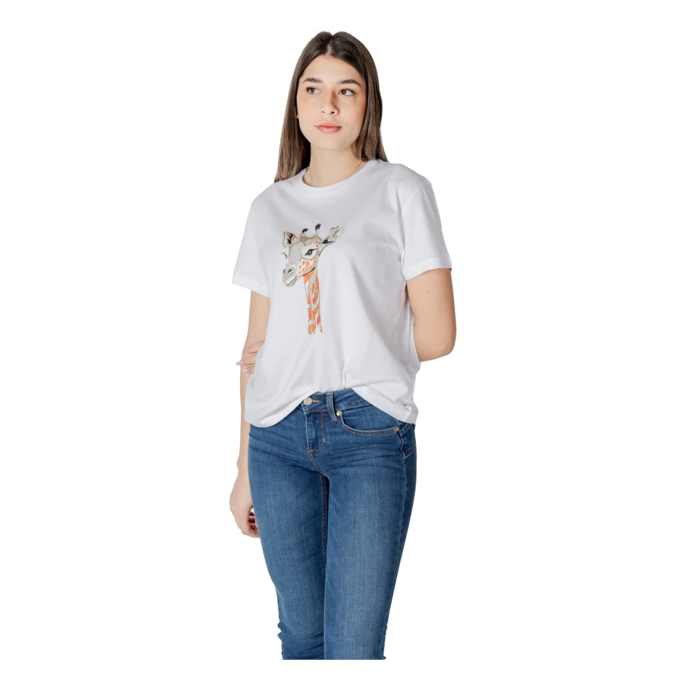 Liu Jo Elegante T-shirt met korte mouwen voor vrouwen White Dames