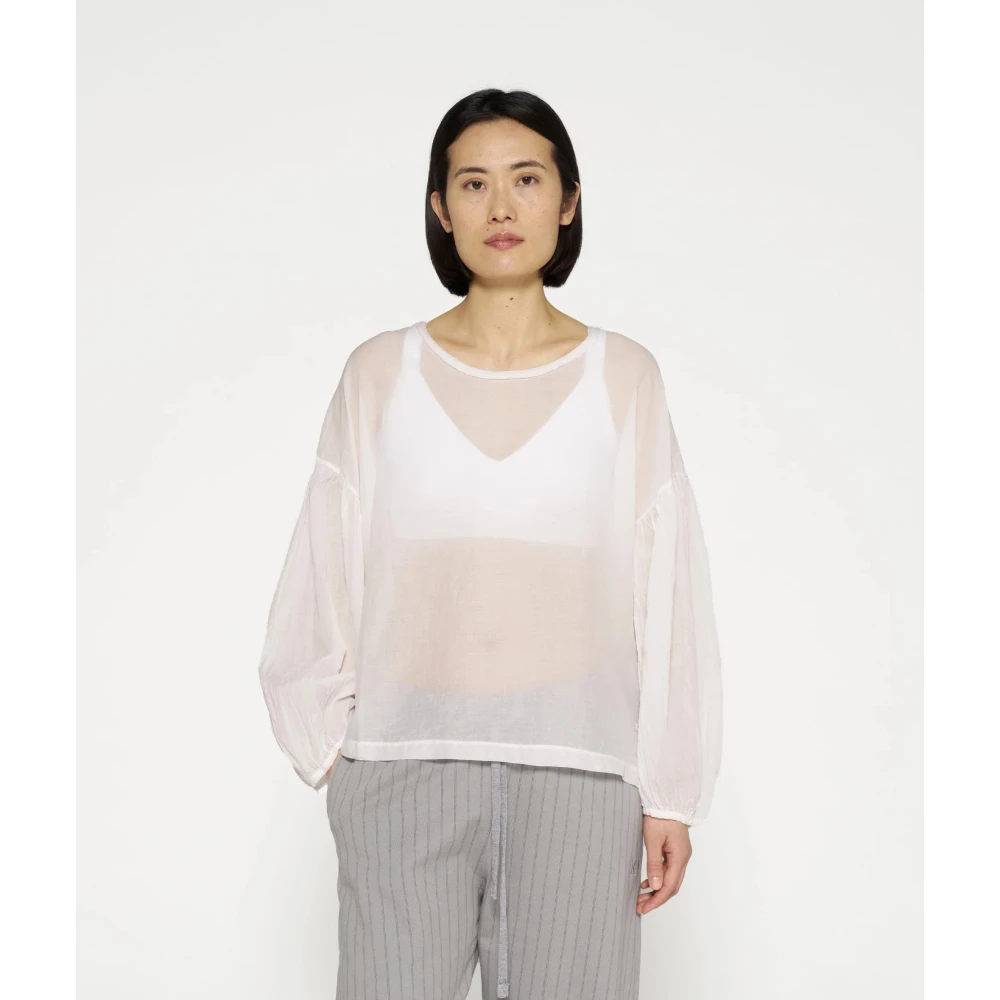 10Days Biologisch Katoen Ballonmouw Blouse White Dames