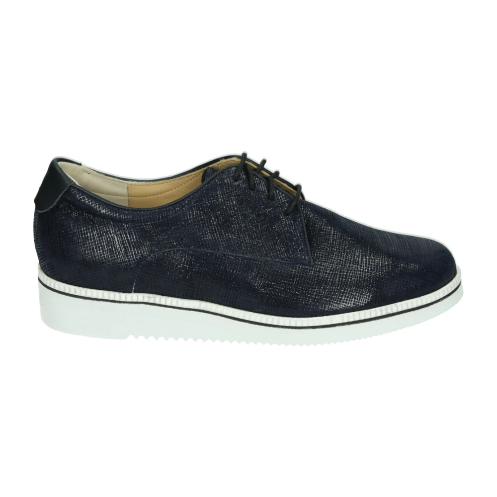 Durea Sportieve Lage Damesschoenen Nubuck Dames Schoenen Blauw