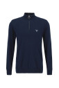 pull-en-coton-bleu-avec-fermeture-eclair-courte